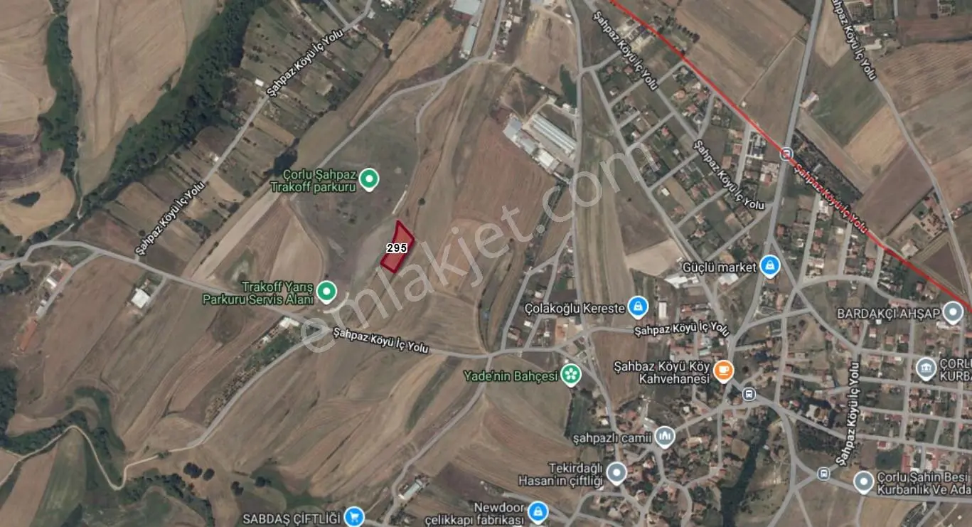 Şahpazda Köye 300 M Mesafede Kadastral Yola Cephe Satılık Tarla — fotoğraf 3