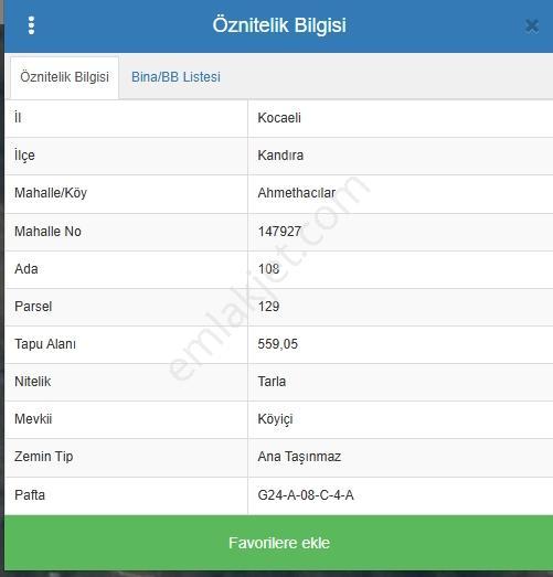 Kandıra Ahmethacılar Köy İçi %40 İmarlı 559m2 Satılık Parsel — fotoğraf 2