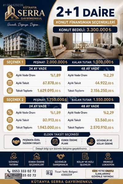 Zafertepe'de Projeden Satılık 2+1 Daire %50 Peşin 48 Ay Vade — fotoğraf 2