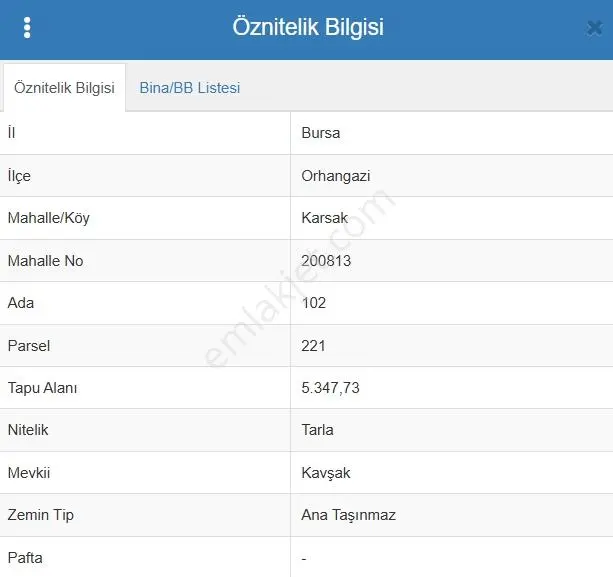 Kristal İz Orhangazi Karsak'ta Satılık Yatırımlık Tarla — fotoğraf 3
