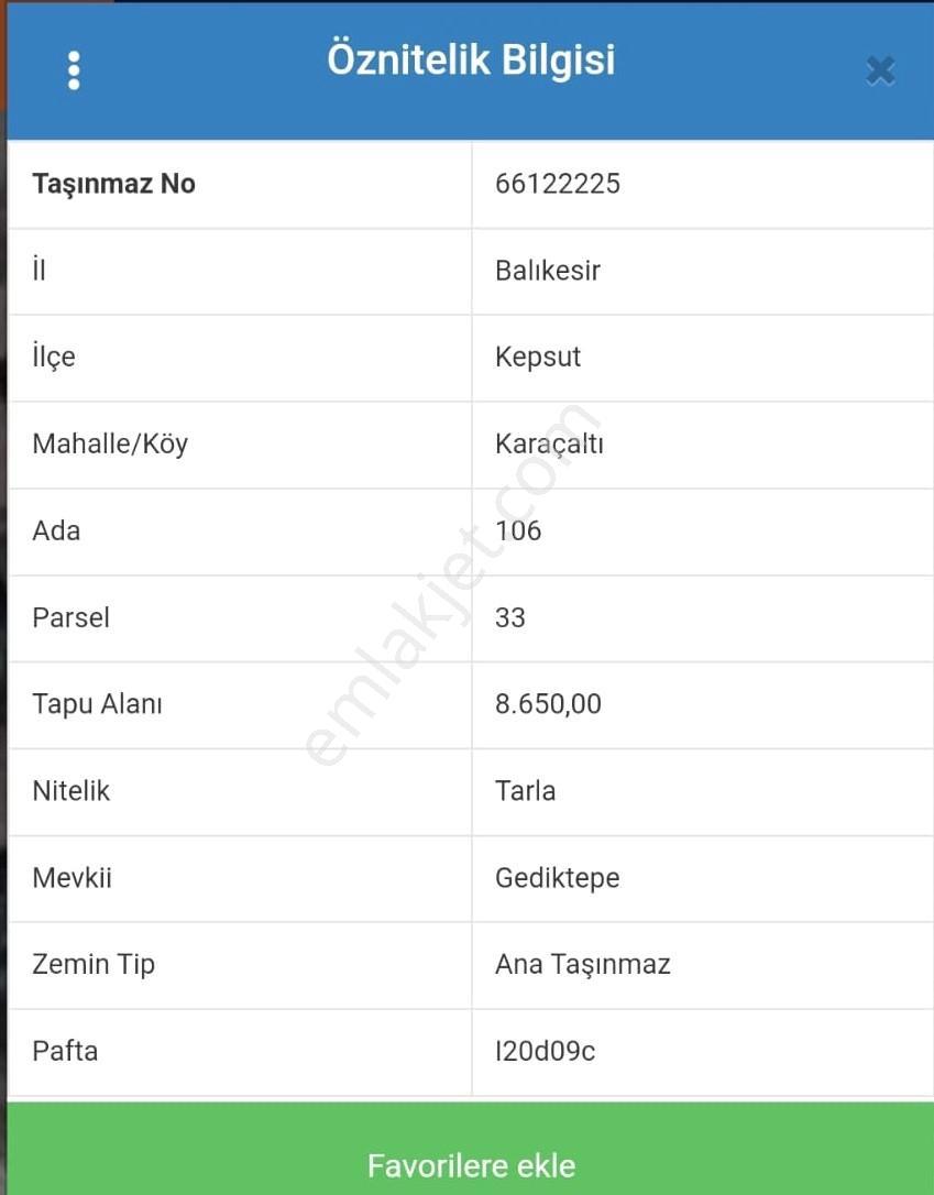 Elfi' Den Kütahya Yolu Cepheli Satılık 8650 M2 Tarla — fotoğraf 6