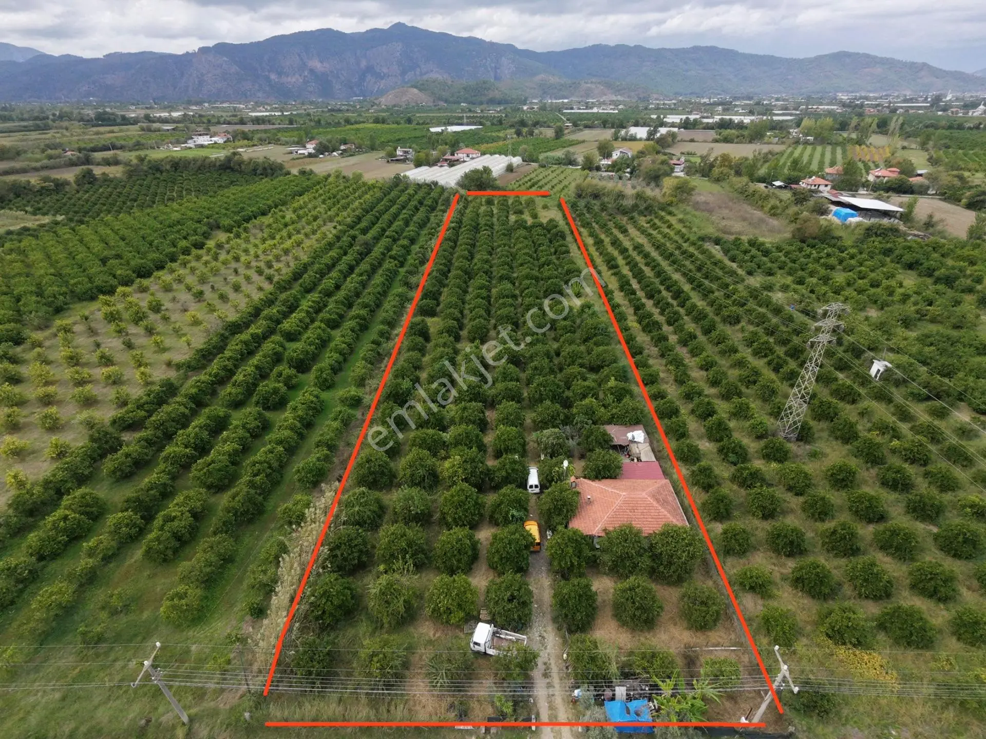 Ortaca Dikmekavak Da 10.000 M2 Satılık Tarla, Müstakil Parsel, İçinde 2+1 Yapı Mevcut — fotoğraf 2