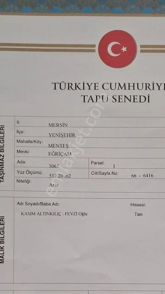 Yenişehir Menteşde Köşe Başı Satılık Arsa — fotoğraf 6