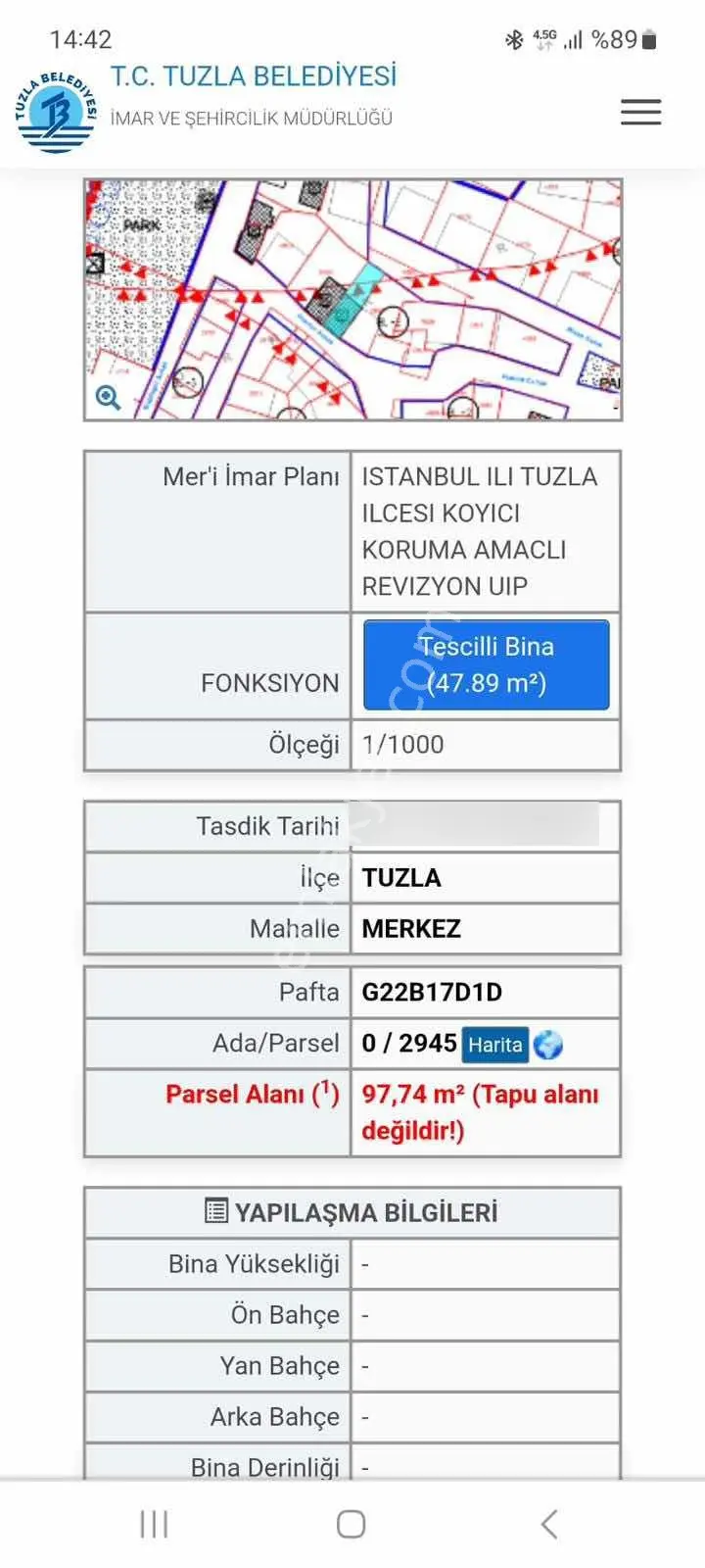 Tuzla Sahilde 40 Paftada 98 M2 2 Katlı Müstakik Ev — fotoğraf 17