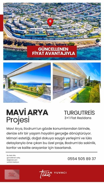 Mavi Arya Satılık 3+1 Satılık Rezidans — fotoğraf 3