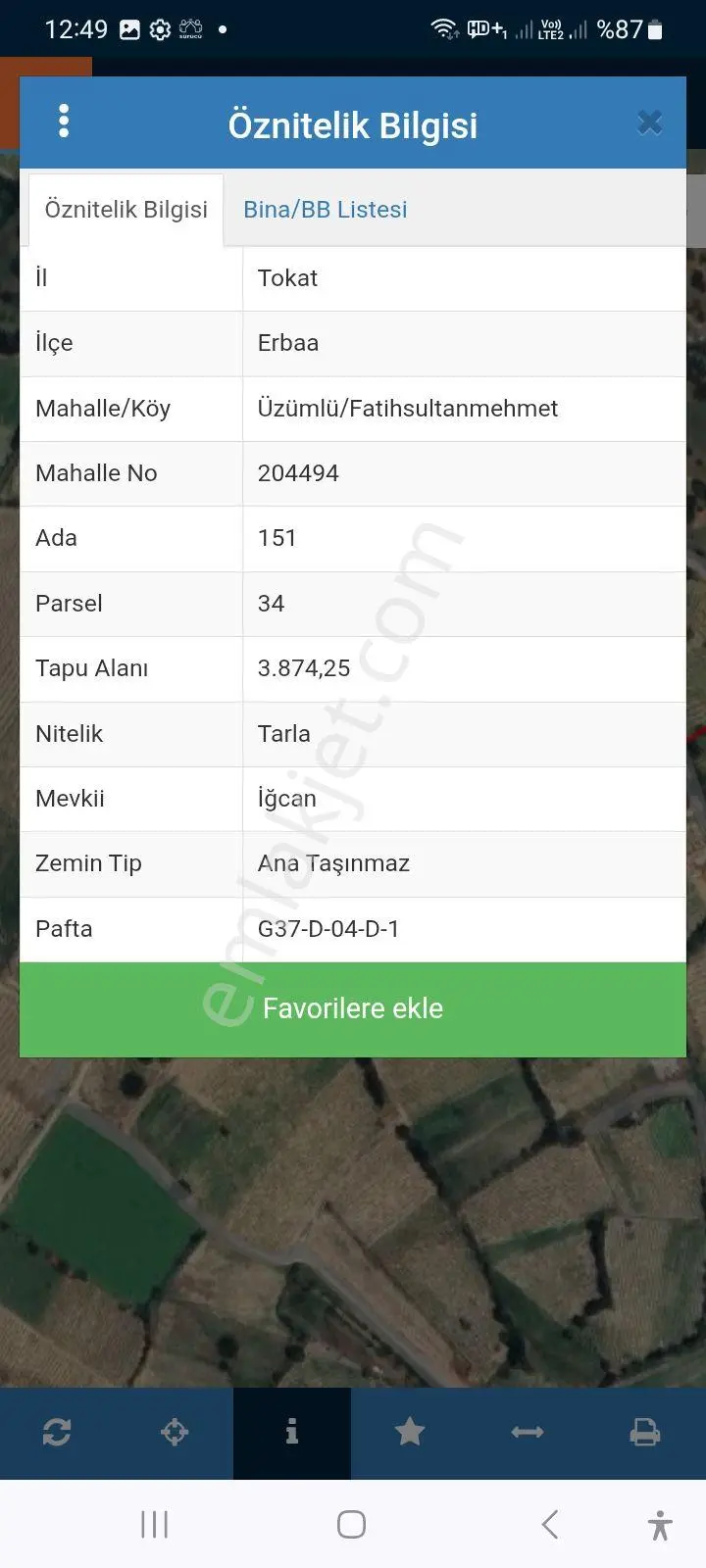 Üzümlü Köyü Kayadibi Mevkinde 2000 M2 Satlık Tarla — fotoğraf 2
