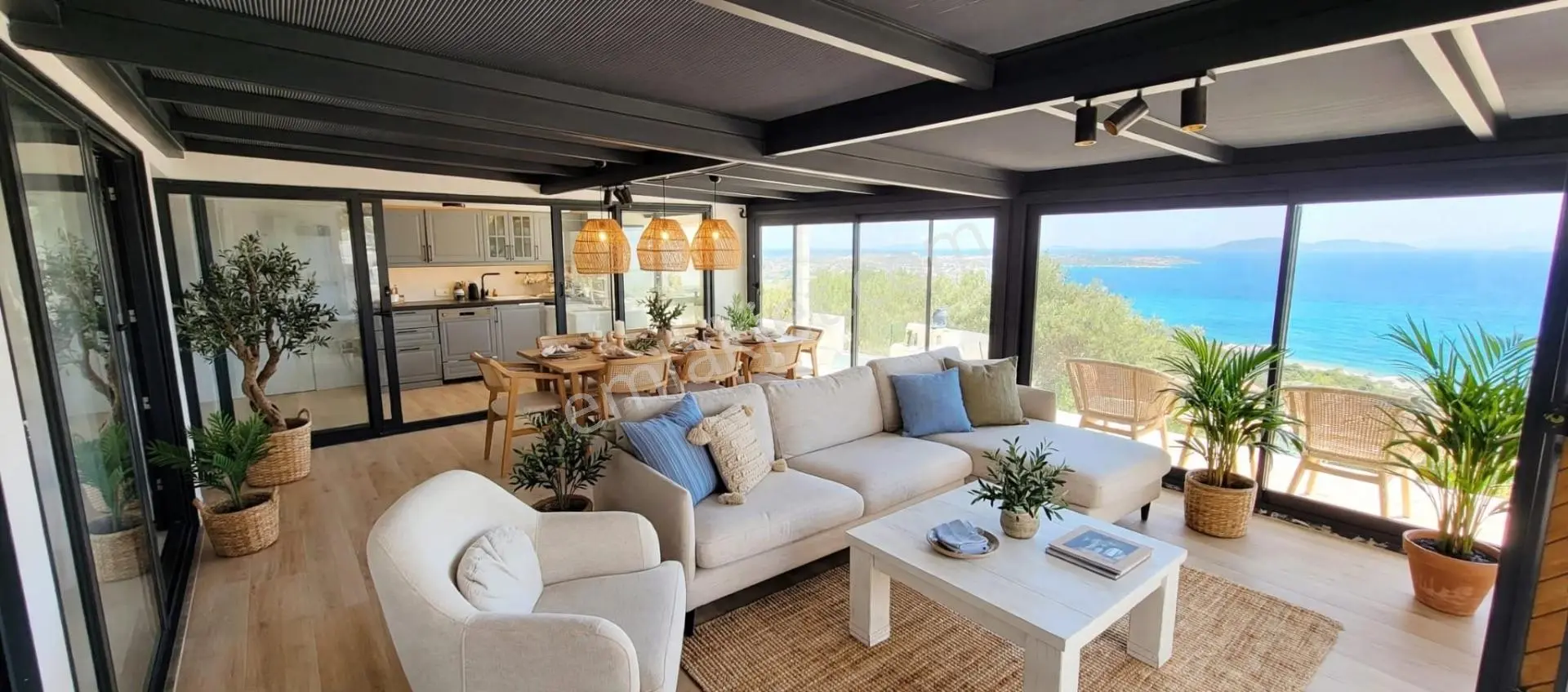 Çeşme’de Panoramik Deniz Manzaralı, Infınıty Havuzlu Lüks 6\+2 Müstakil Villa — fotoğraf 5