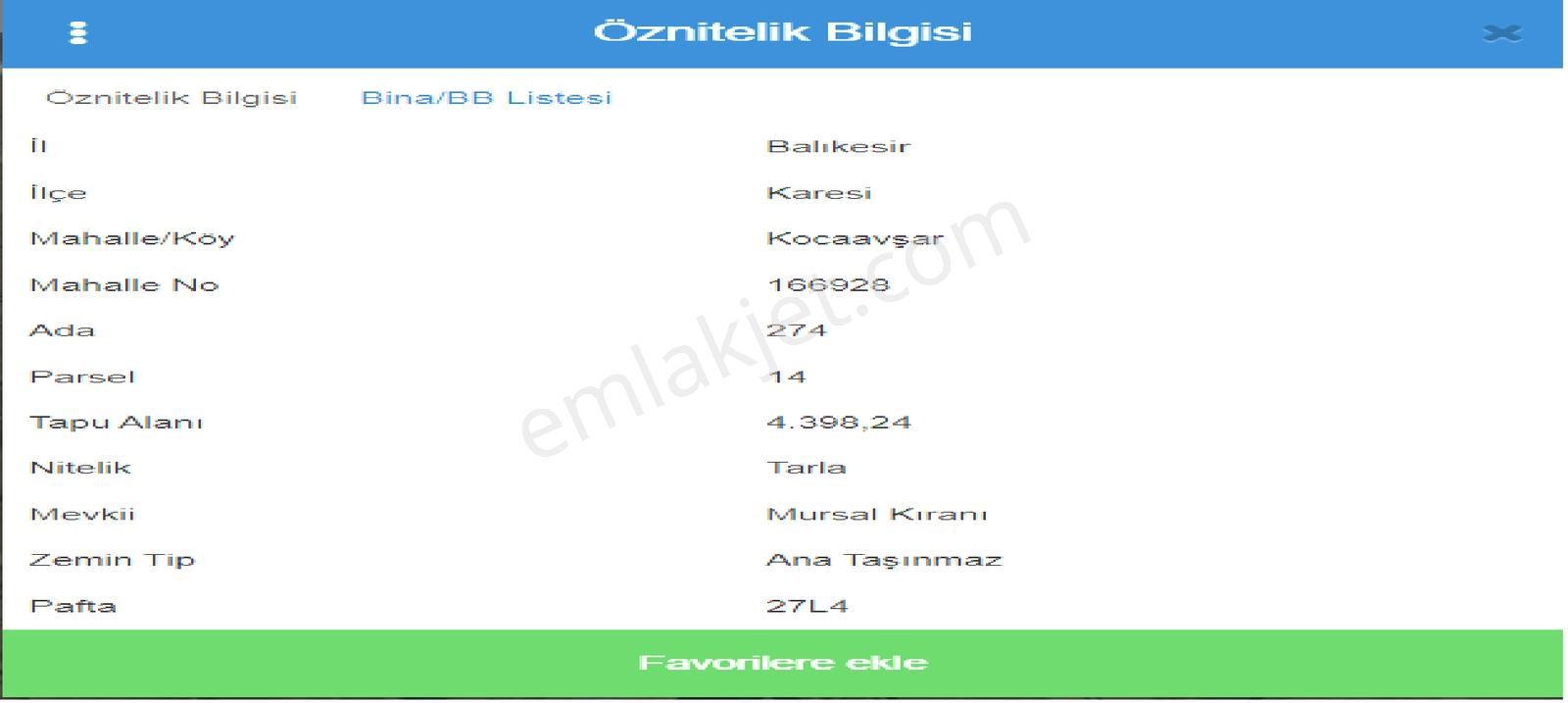 Balıkesir Elfi Den Karesi Kocaavşar Köy Yakını Satılık Tarla — fotoğraf 4