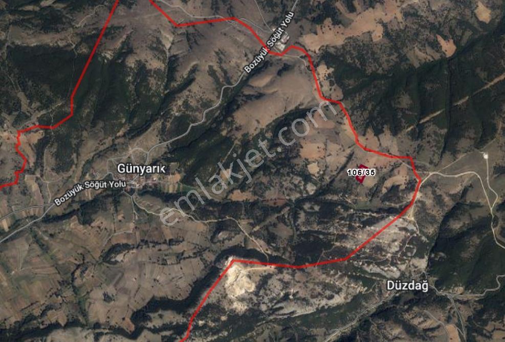 Muga'Dan Bozüyük Günyarık Metristepe Yakını 8045M² Satılık Tarla