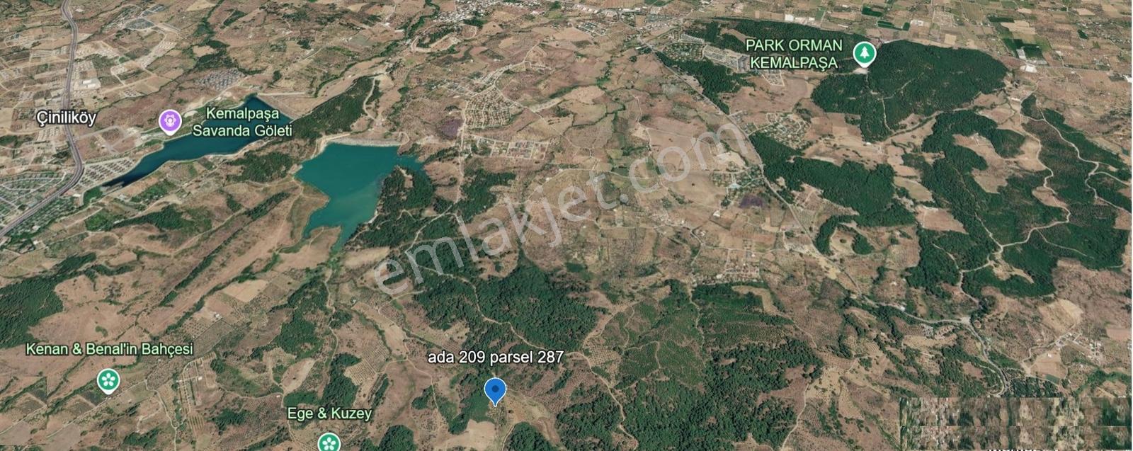 Muga'dan Kemalpaşa Yukarıkızılca Ahatdere'de 1168m2 Satılık Arsa — fotoğraf 5