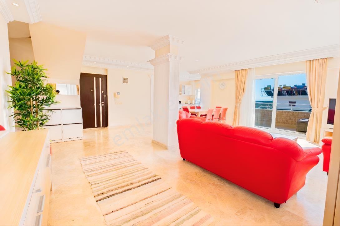 Alanya Cikcilli'de Deniz Manzaralı 220 M² Eşyalı 4+1 Dubleks — fotoğraf 3
