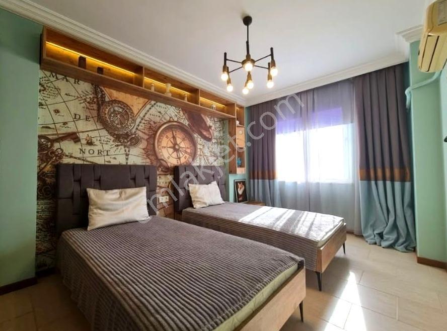 Alanya Mahmutlar'da Denize Sıfır Deniz Manzaralı Eşyalı 2+1 — fotoğraf 9