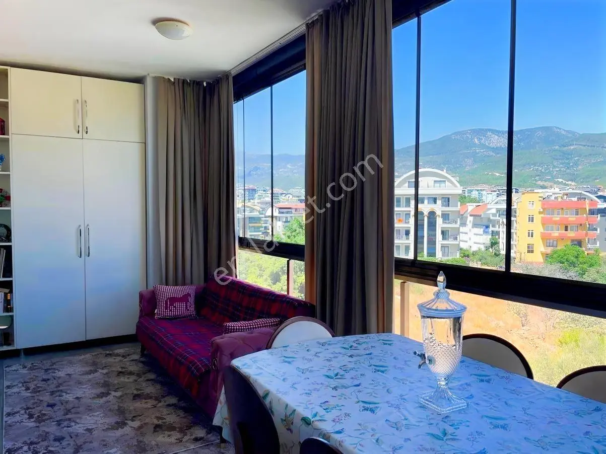 Alanya Oba'da Dağ Ve Şehir Manzaralı Eşyalı 2+1 Çatı Dubleksi — fotoğraf 9