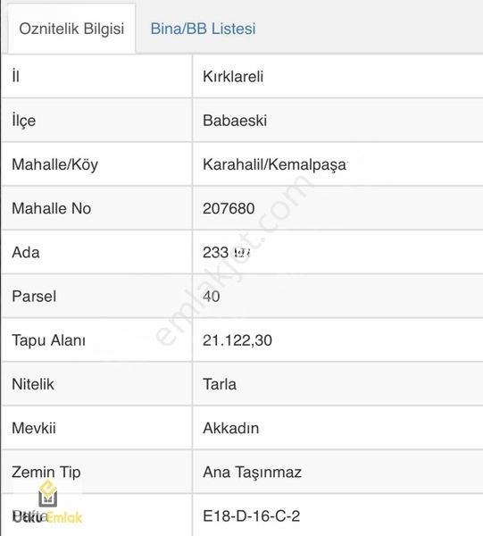 Babaeski Karahalil Asfaltcephe 21122 M2 Çiftlik İçin İdeal Tarla — fotoğraf 10