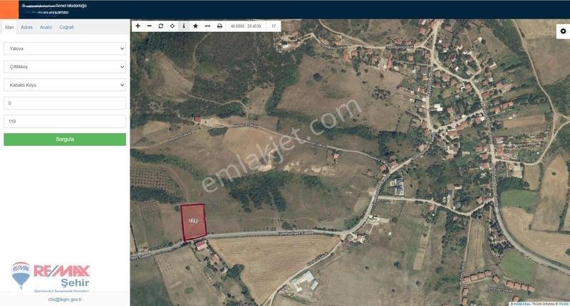 Yalova Çiftlikköy Kabaklı Da Deniz Gören Satılık 4.444M2 Tarla
