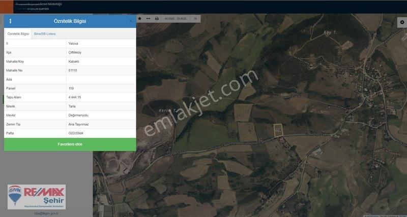 Yalova Çiftlikköy Kabaklı Da Deniz Gören Satılık 4.444m2 Tarla — fotoğraf 2