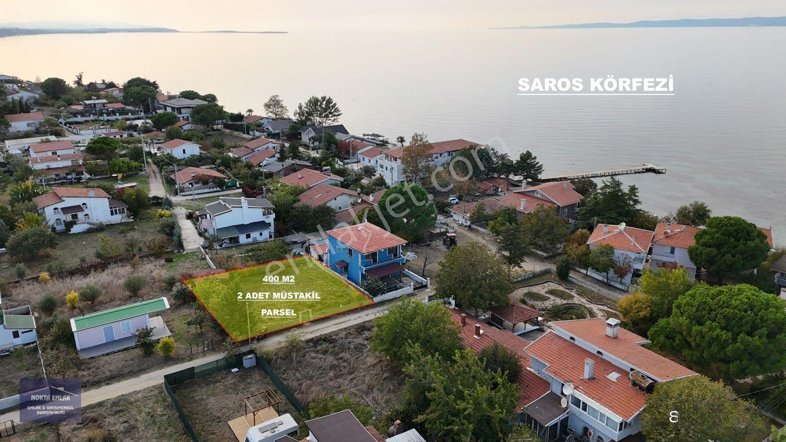 Nokta Emlak | Saros Tatil Köyünde 2 Adet Bitişik 400 M2 Net Arsa Tel Duvar Çevrili — fotoğraf 7