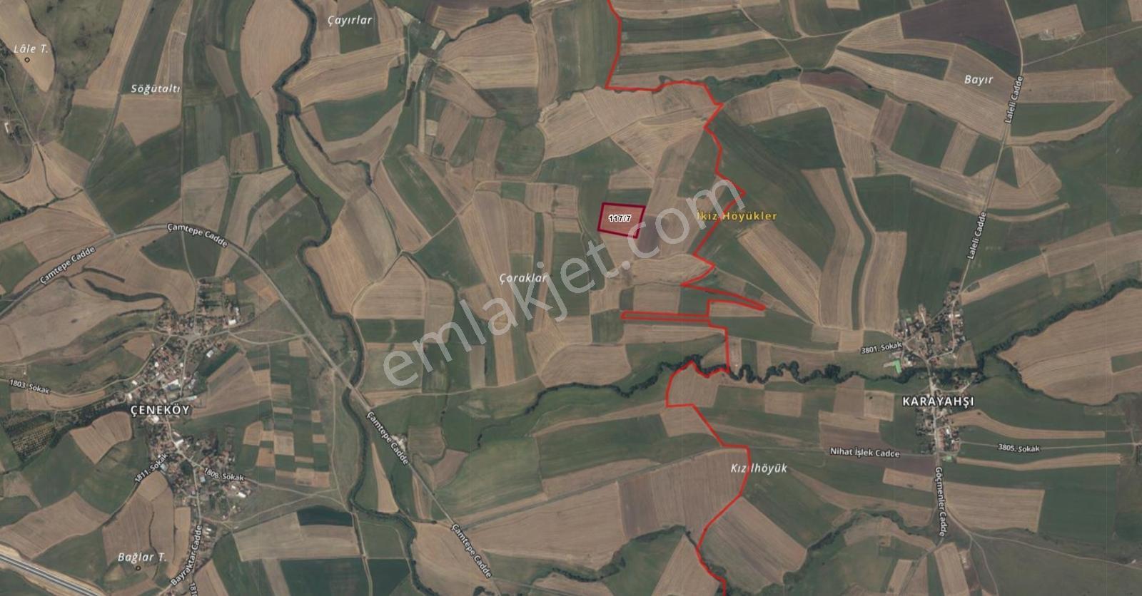Tekirdağ Hayrabolu Çene Mahallesi Satılık 21.581,08m² Tarla — fotoğraf 3