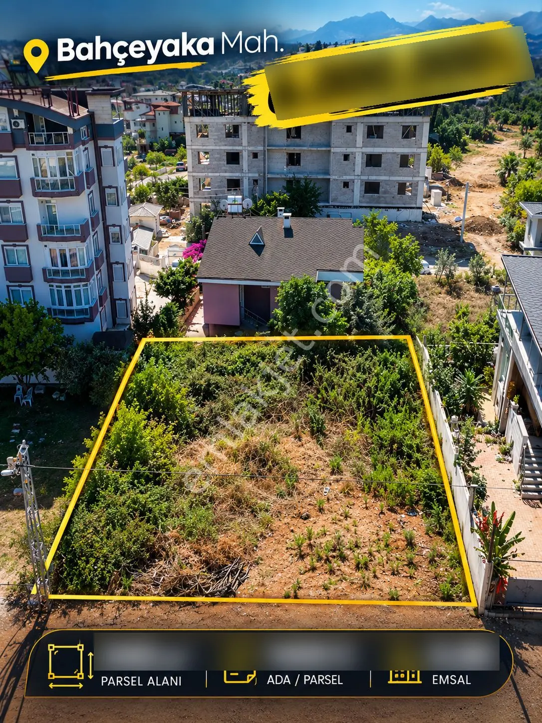 Döşemealtı Bahçeyaka'da 340 M² Konut İmarlı Satılık Arsa — fotoğraf 2