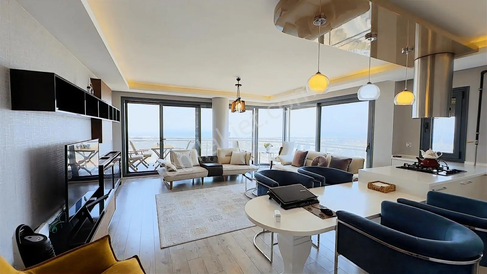 Narlıderede Panoramik Deniz Manzaralı Geniş Lüks 3+2 Dubleks