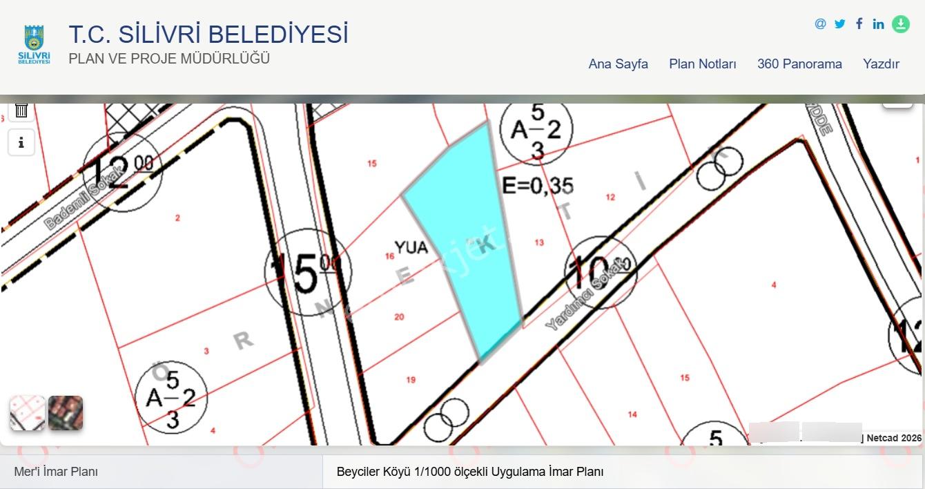 Silivri Beyciler Köy Merkezinde 1.118 M² Konut İmarlı Arsa — fotoğraf 3