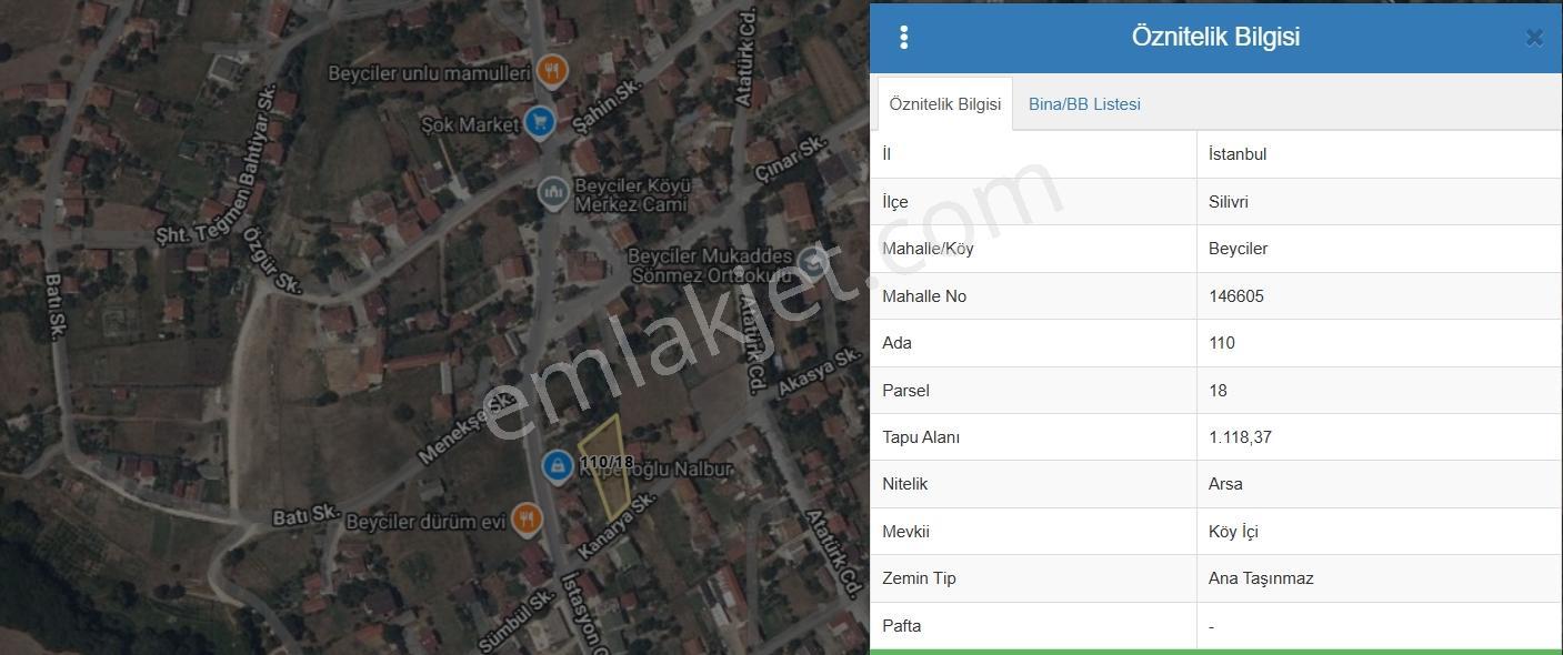 Silivri Beyciler Köy Merkezinde 1.118 M² Konut İmarlı Arsa — fotoğraf 5
