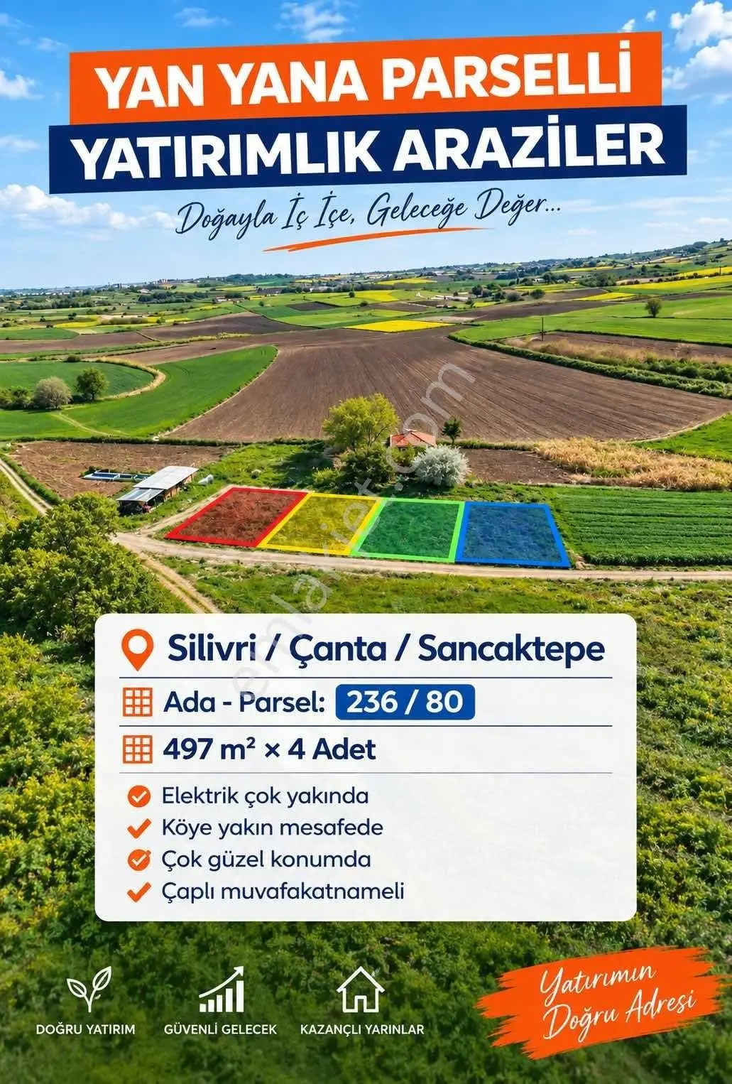 Sancaktepe De Köye Çok Yakın, Elektrik Dibinde 500 Mt2 Parseller
