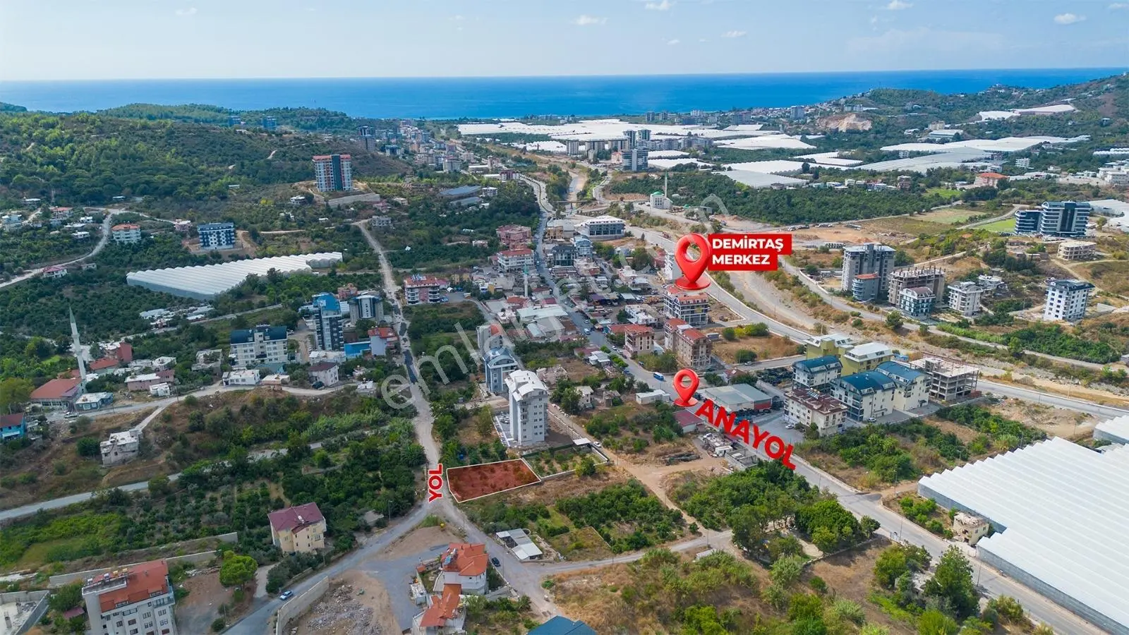 Alanya Demirtaş Mah.Merkezde İmarlı 690 M2 Arsa