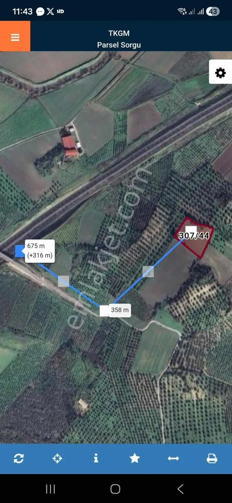 Bergama Zeytindağda Satılık Tarla