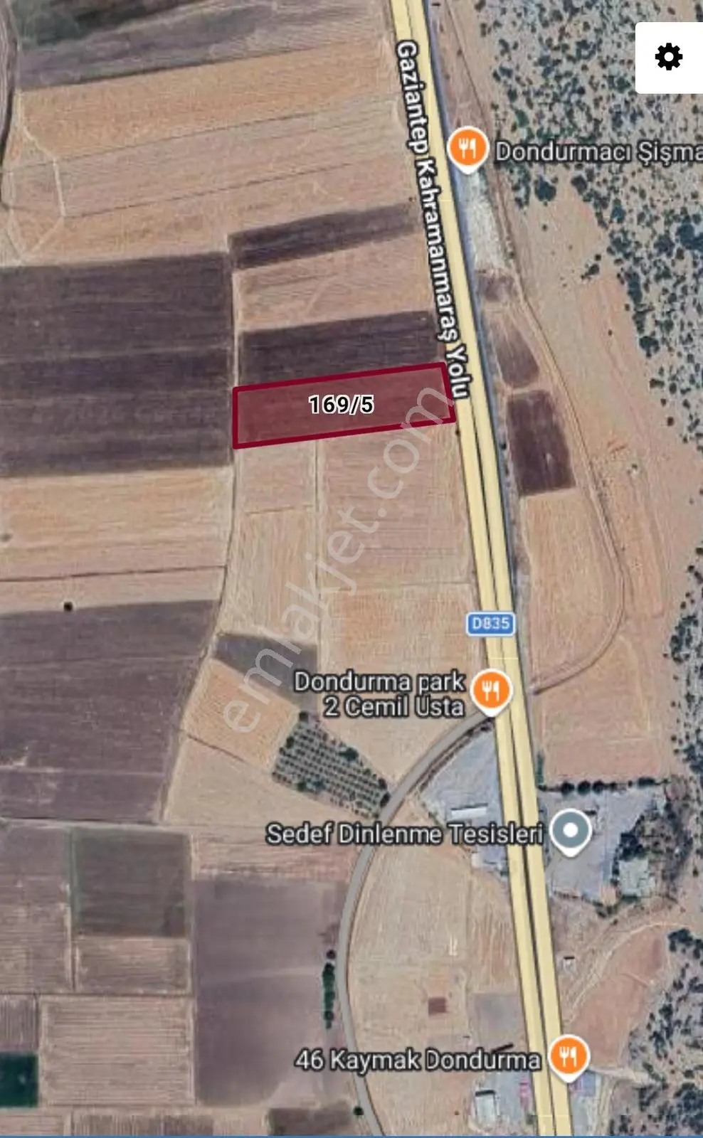 Fiyat Düştü ! Gaziantep Narlı Yolu Üzeri Yola Sıfır Arazi !!!