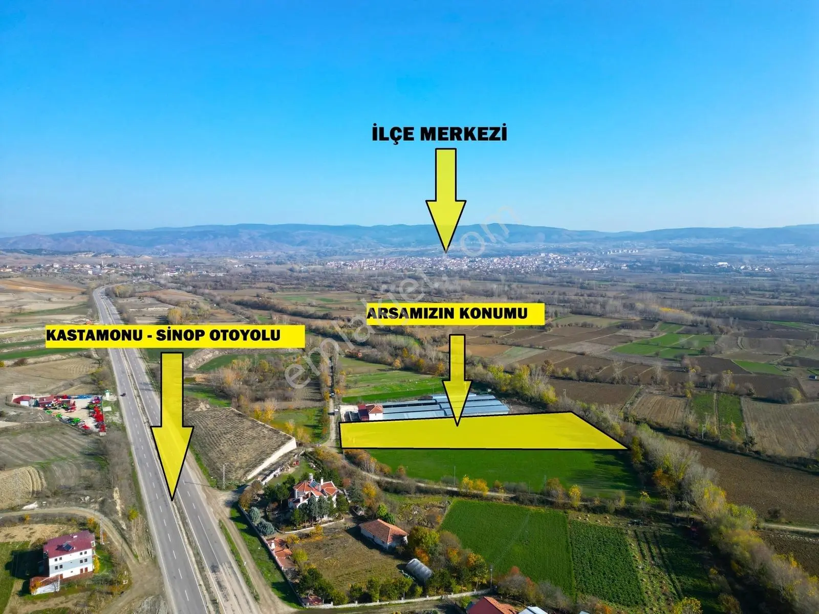 Garanti Emlak'Tan, Taşköprü'De, 26 Villalık, İmarlı, Fırsat Arsa