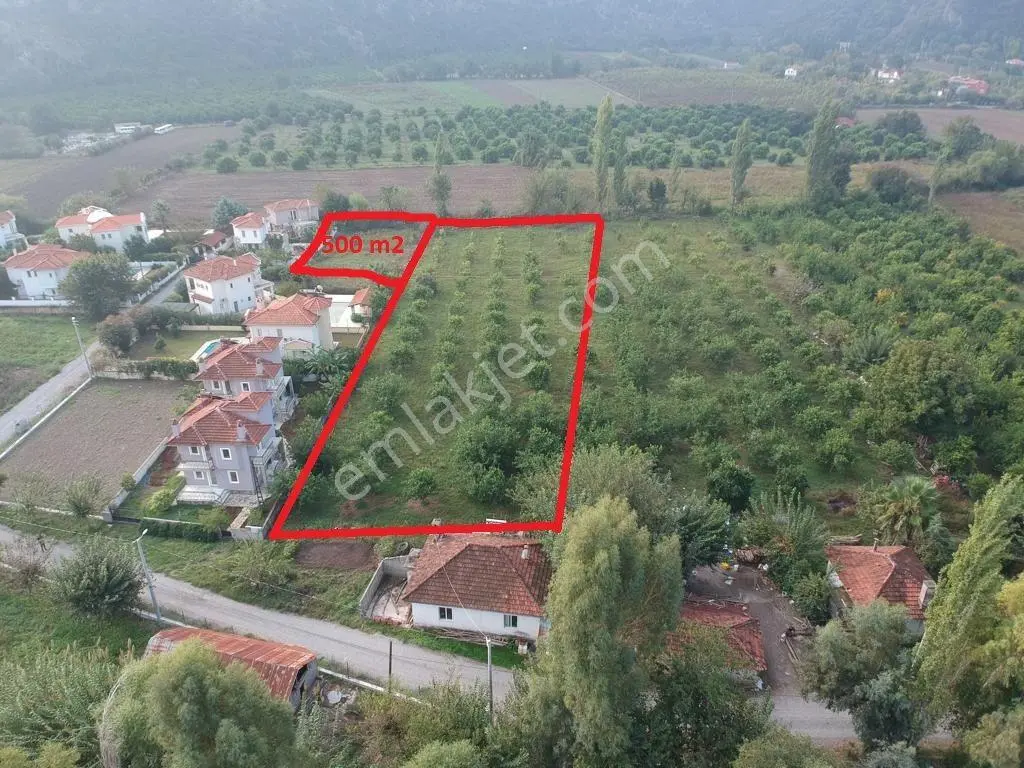 Ortaca Okçular Marmarlıda 500 M2 Arsa Satılık Veya Dalyandan Dükkan İle Takas
