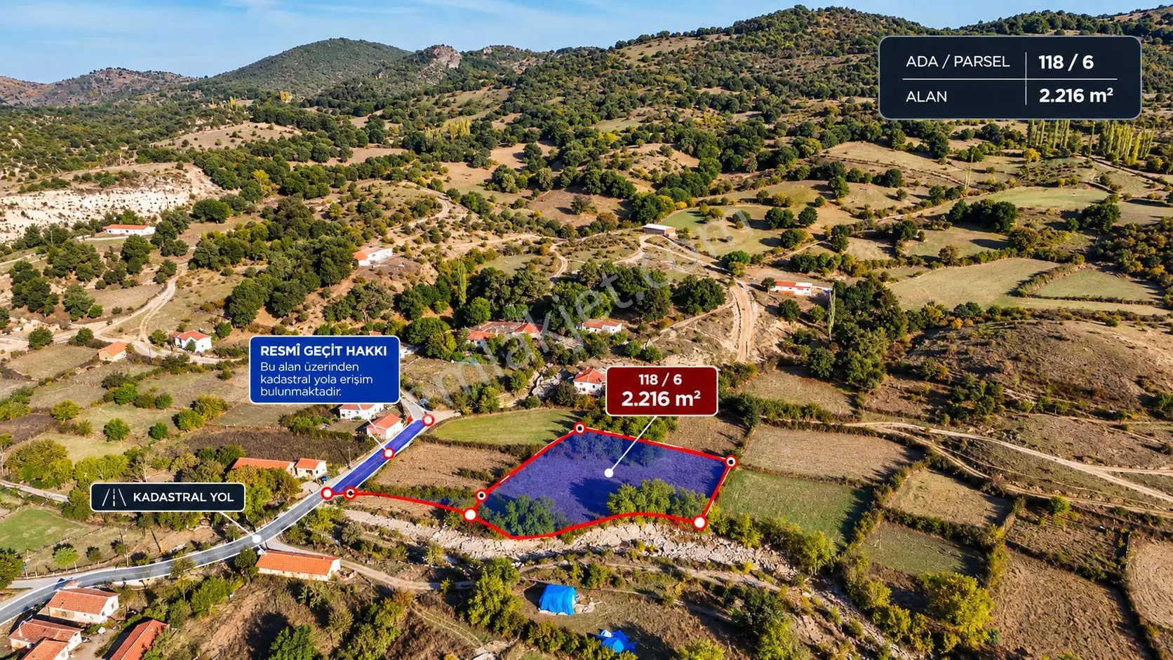 Re/max Mid Balıkesir Balya Müstecap Satılık Müstakil Parsel Bahçe — fotoğraf 3