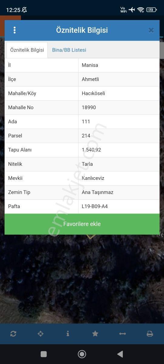 Ahmetli Hacıköselide Satılık 1.5 Dönüm Tarla — fotoğraf 3