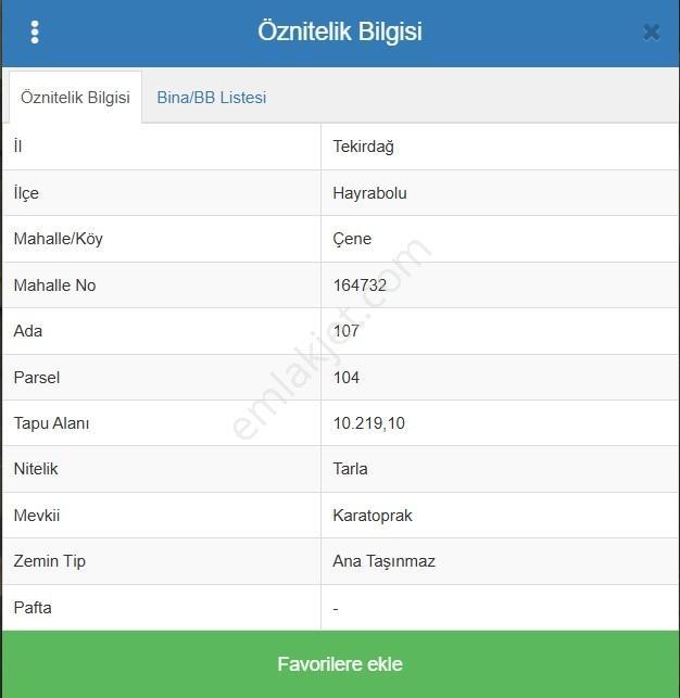 Tekirdağ Hayrabolu Çene Mahallesi Satılık 10.219,10 M² Tarla — fotoğraf 5