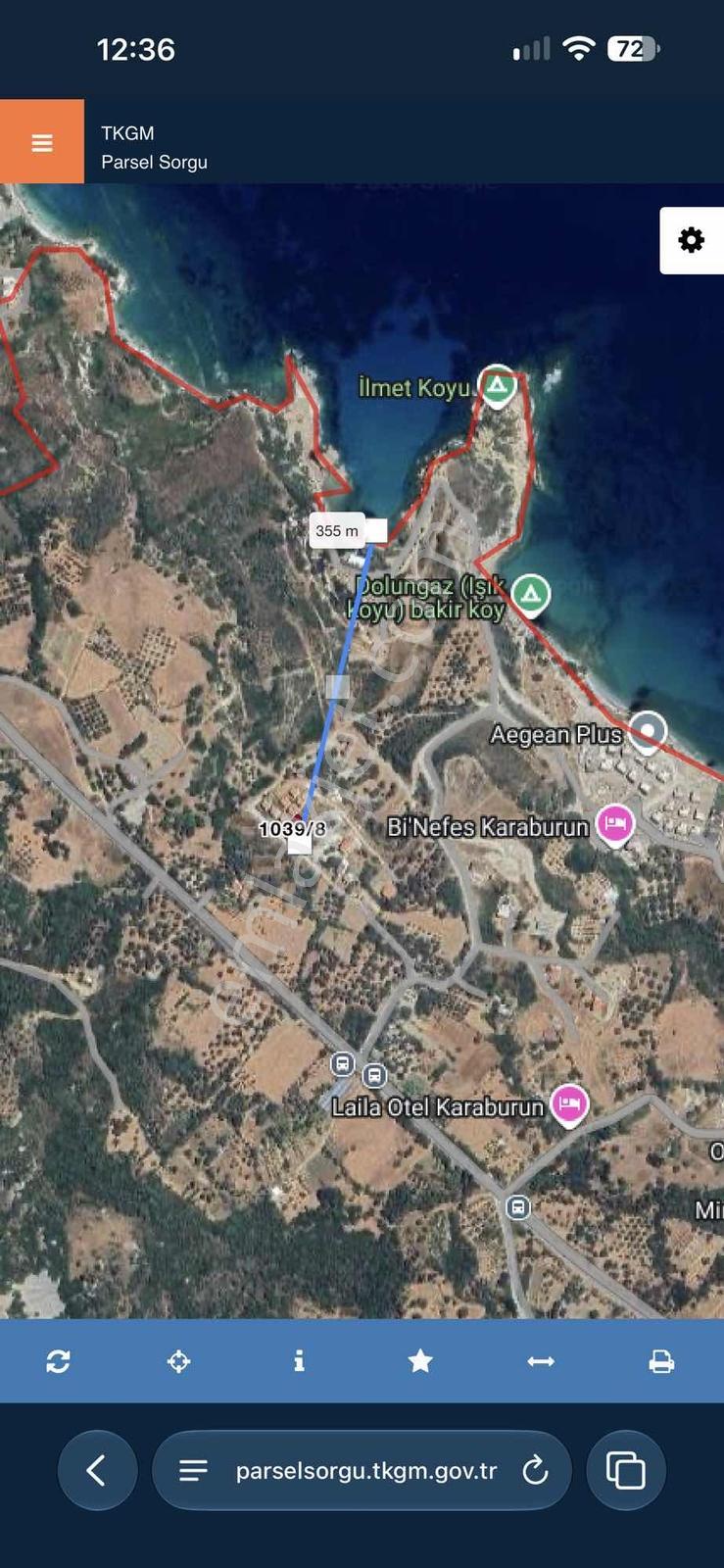 Karaburun Dolungazda Deniz Manzaralı, İmarlı 294 M² Arsa — fotoğraf 5