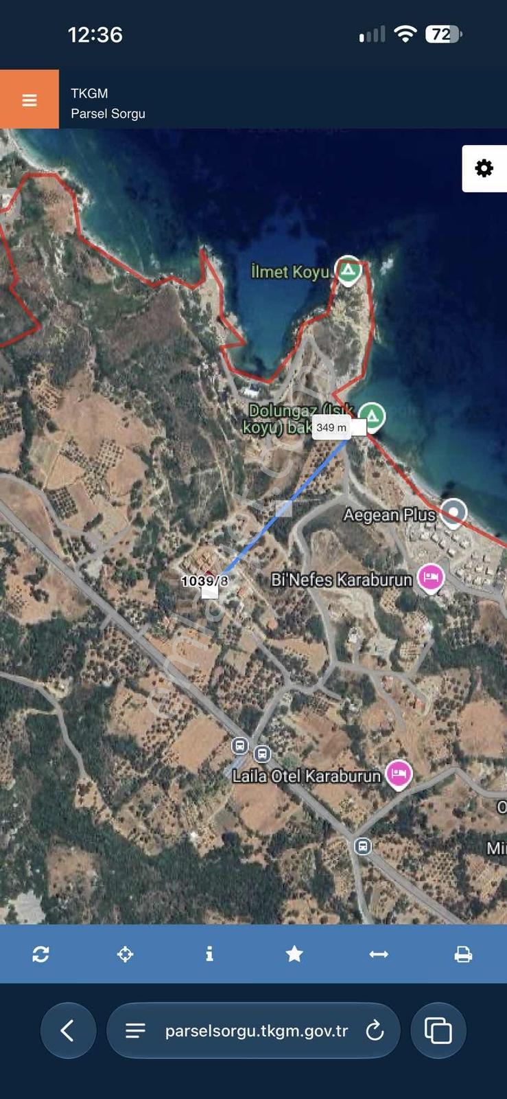 Karaburun Dolungazda Deniz Manzaralı, İmarlı 294 M² Arsa — fotoğraf 6
