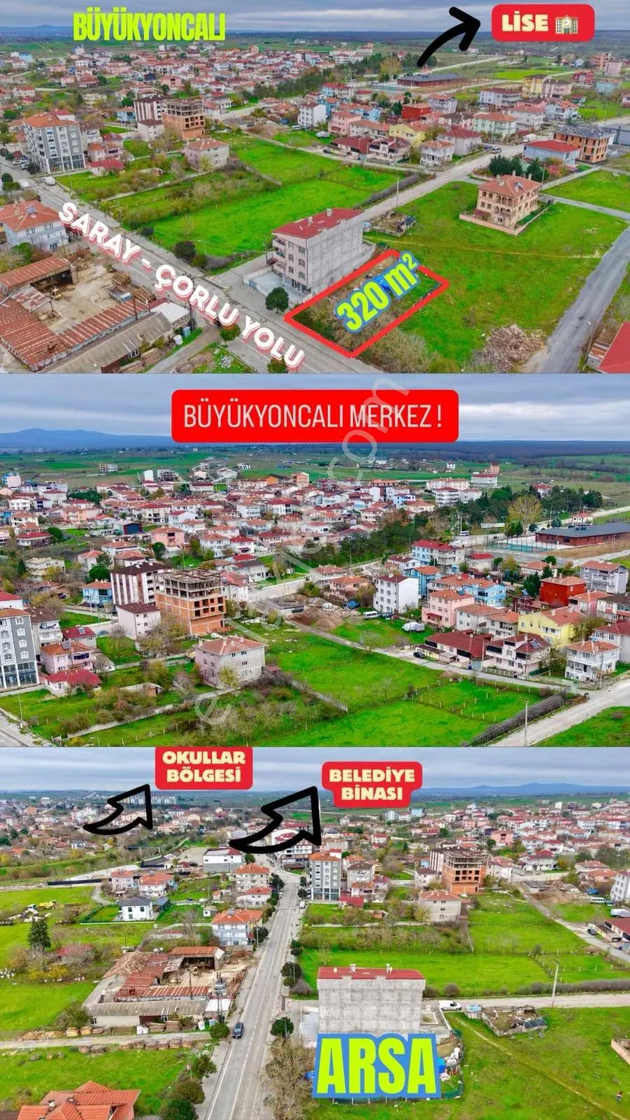 Cadde Cephe ! Ticari + Konut ! Emsalsiz Acill Satılık Arsa — fotoğraf 4
