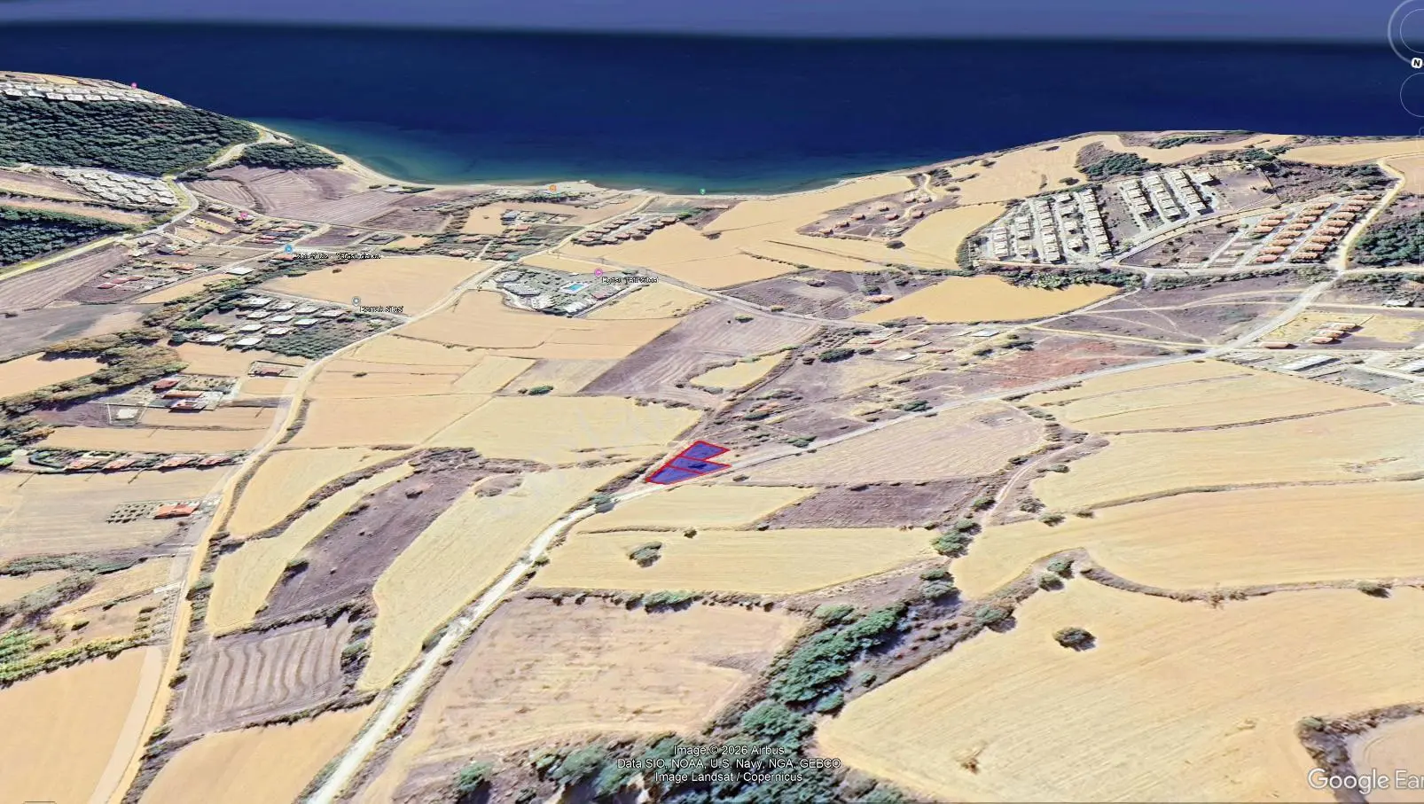 Sazlıdere'de Kapanmaz Denız Manzaralı Toplam 1.038 M² Satılık Arsa — fotoğraf 4