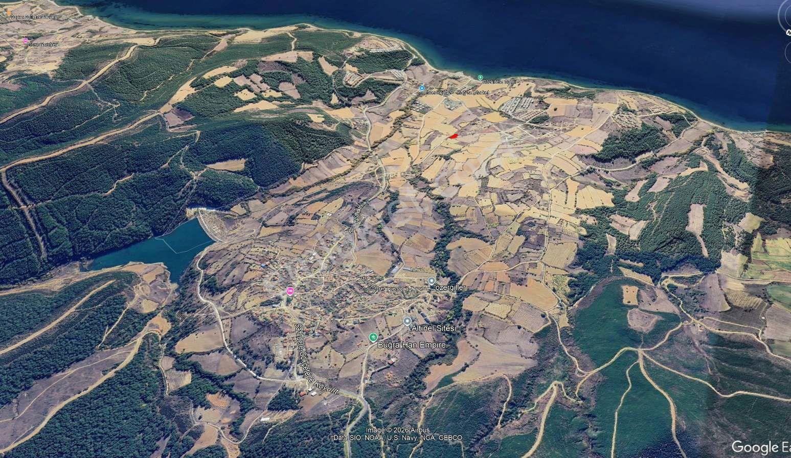 Sazlıdere'de Kapanmaz Denız Manzaralı Toplam 1.038 M² Satılık Arsa — fotoğraf 12