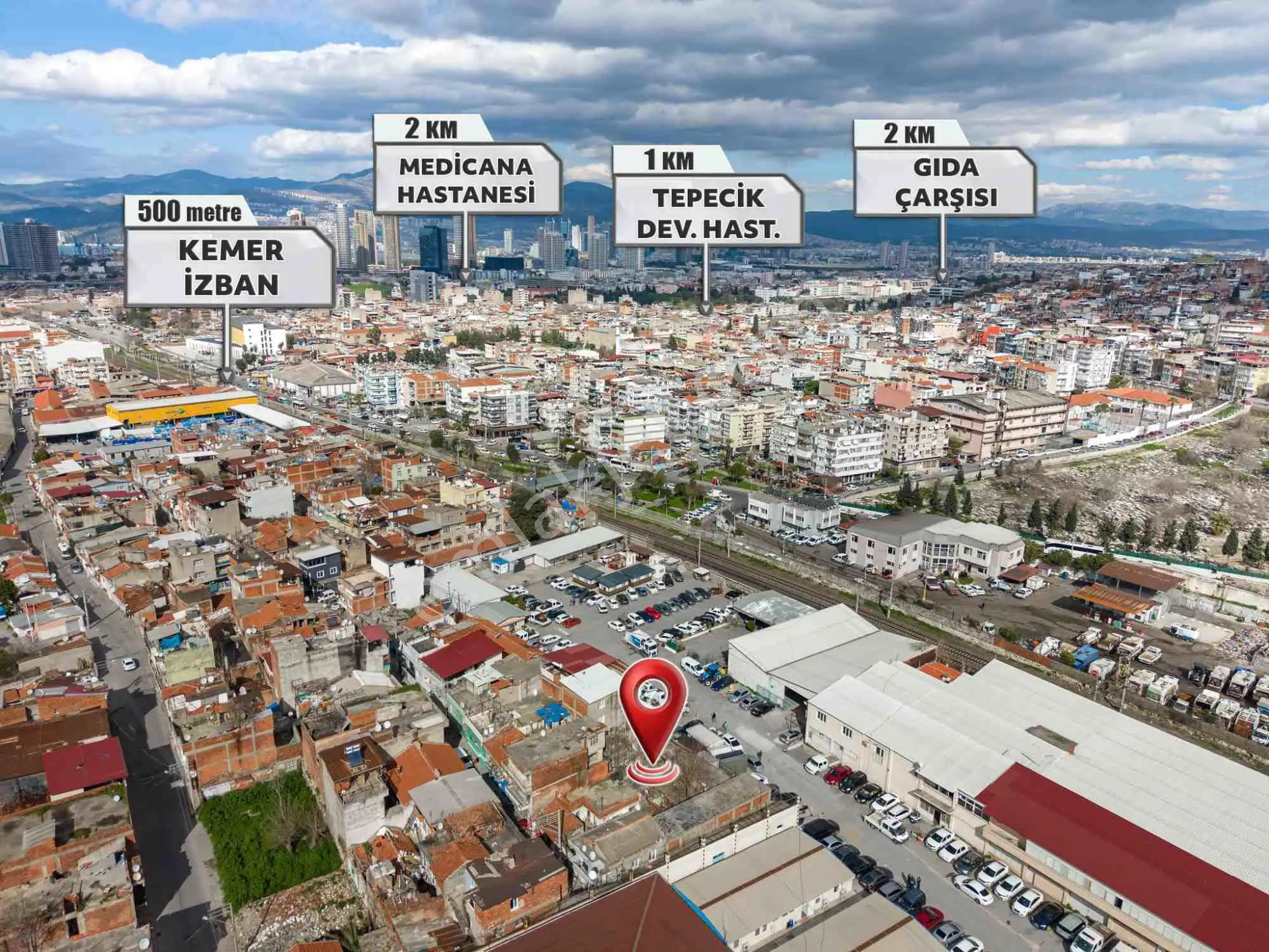 İzmir Konak Yenidoğan'da Yeşıldere Cd Yakını 3 Emsal Satılık Arsa — fotoğraf 7