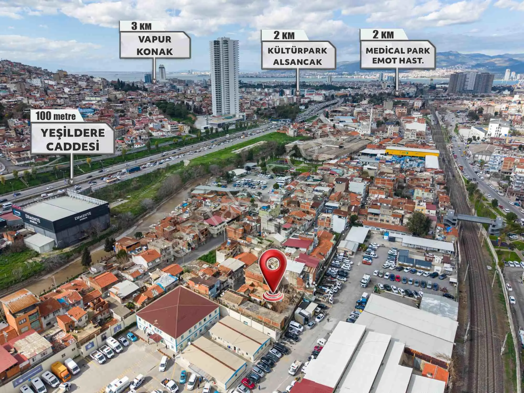 İzmir Konak Yenidoğan'da Yeşıldere Cd Yakını 3 Emsal Satılık Arsa — fotoğraf 9