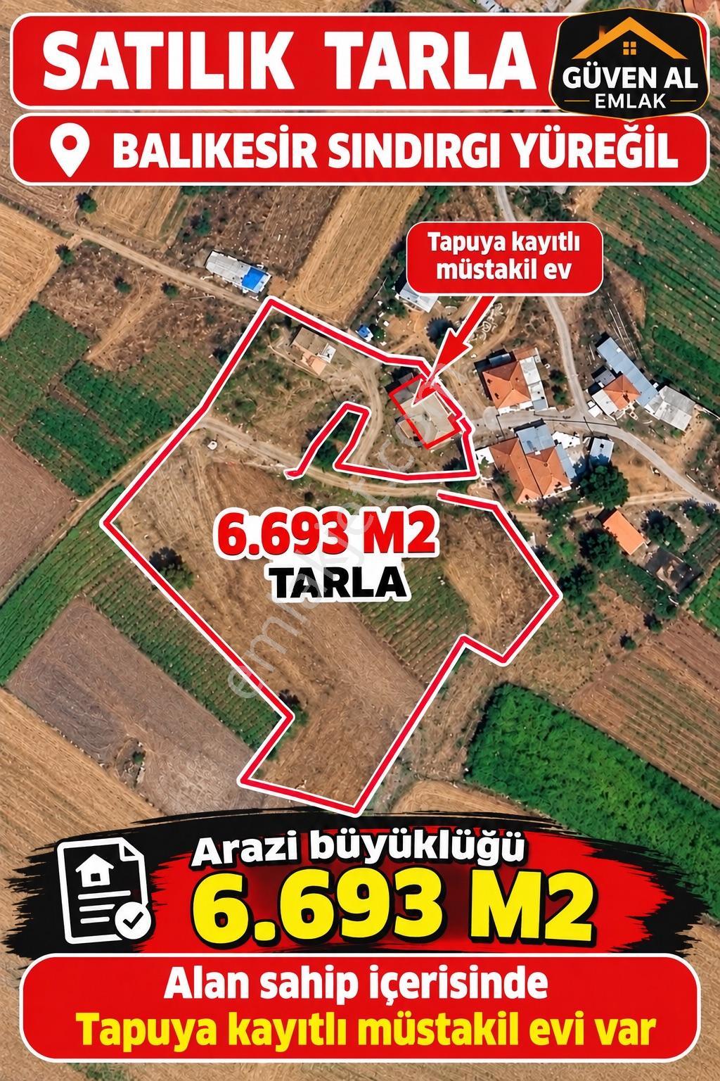 Sındırgıda Satılık Müstakil Ev Ve Tarlası 6.693 M2 — fotoğraf 3