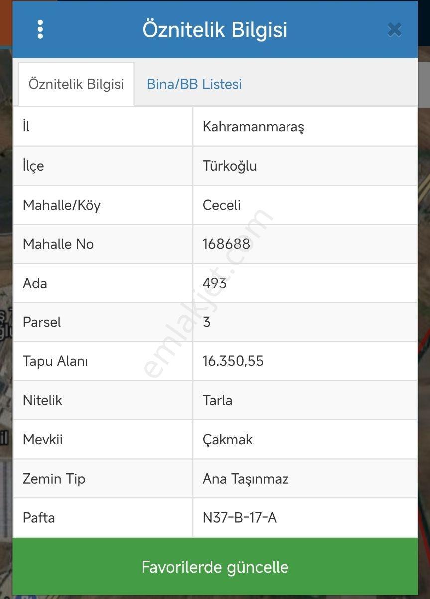 Lehan'dan Türkoğlu Osb Karşısı Yatırımlık Satılık 16350m2 Tarla — fotoğraf 4