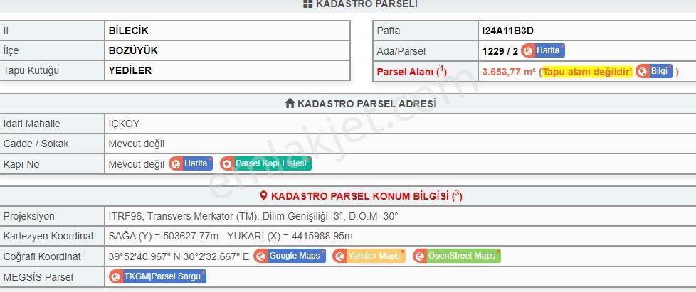 Bozüyük Yht İstasyon Yanı Ticari+konut İmarlı Arsa — fotoğraf 3