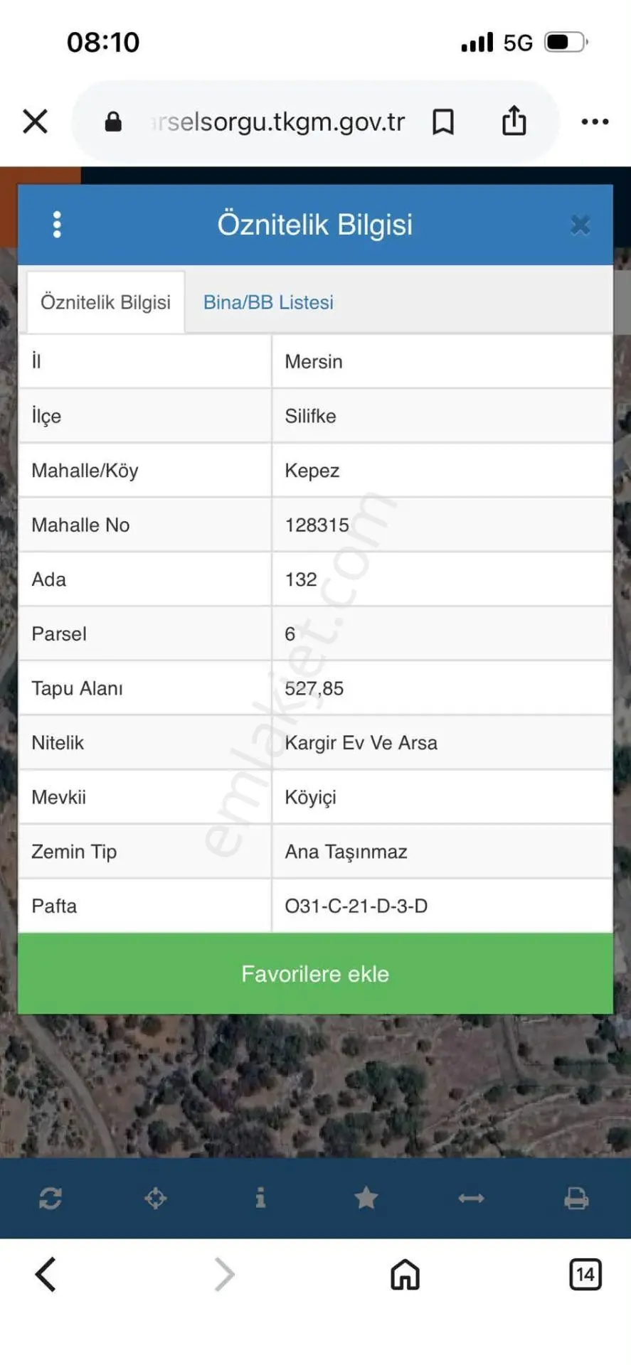 Silifke/kepez Köyü 528m2 Satılık Arsa Kargı Ev — fotoğraf 5