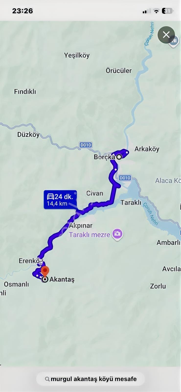 Altın Emlak Murgul Akantaş Yatırımlık Uygun Satılık Arazi — fotoğraf 4