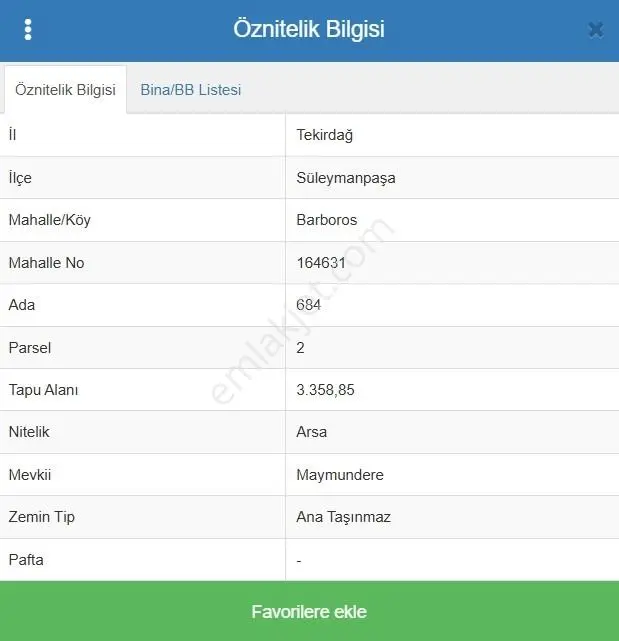 Tekirdağ Süleymanpaşa Barbaros Mh. Satılık 167,69 M² Arsa — fotoğraf 5
