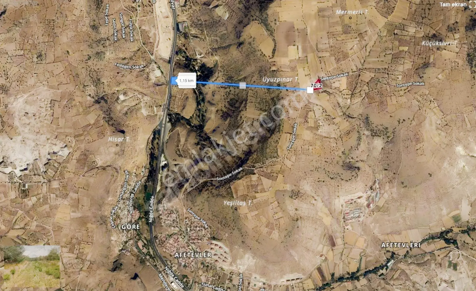 Kadastral Yolu Olan, Düz, Şehre Yakın, Gelişme Aksında — fotoğraf 3