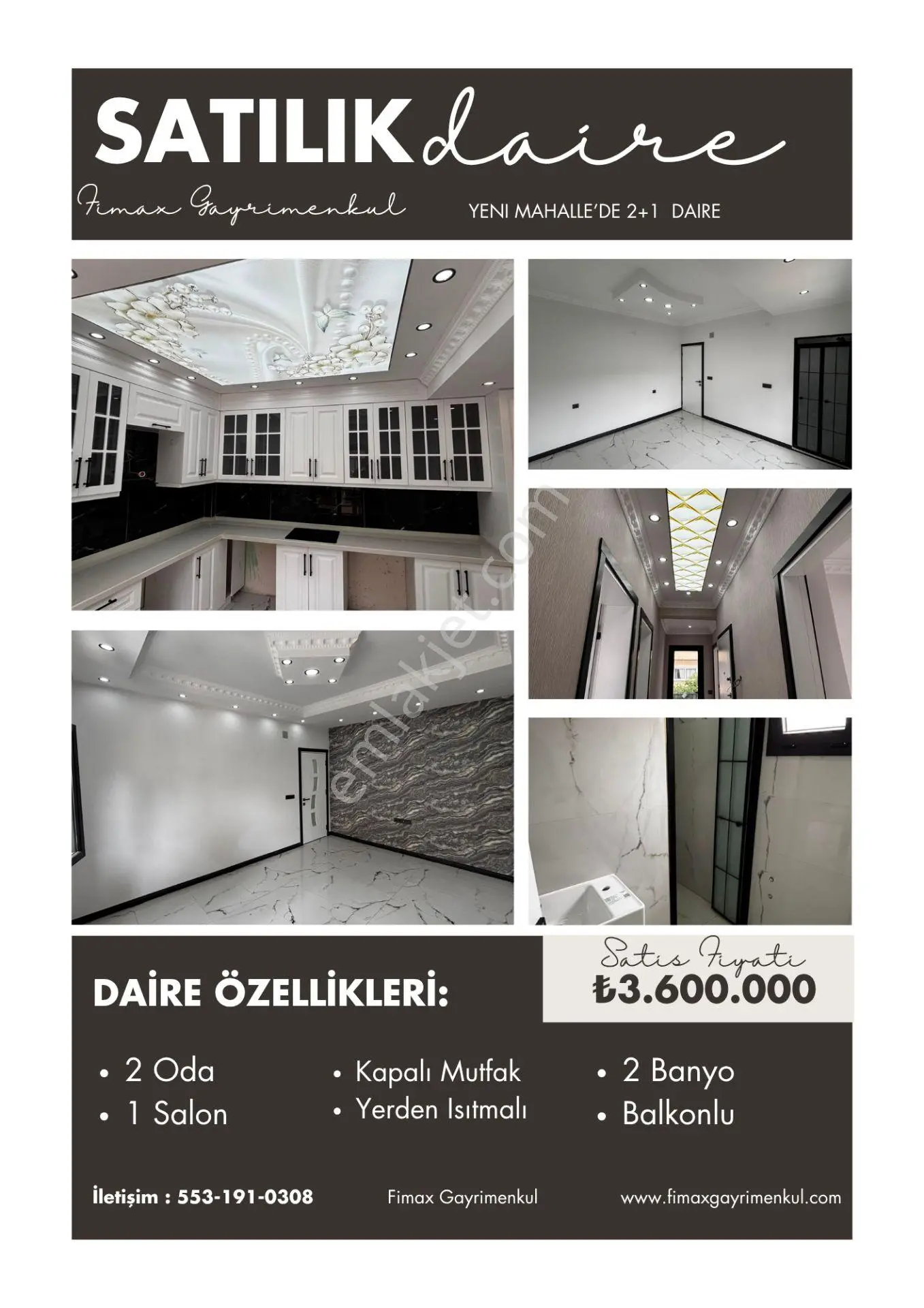 Acil Satılık! Yeni Mahalle’De Lüks 2+1 Fırsat Daire | 3.600.000 Tl
